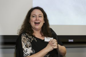 Jennifer Kaldenberg speaking at the panel