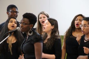 Members of Shades of Yale singing