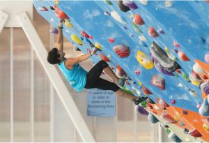 Adriana Jacobsen indoor rock-climbing