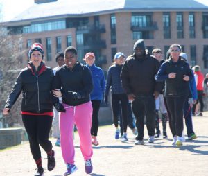 Runners and guides on Junior Team With A Vision